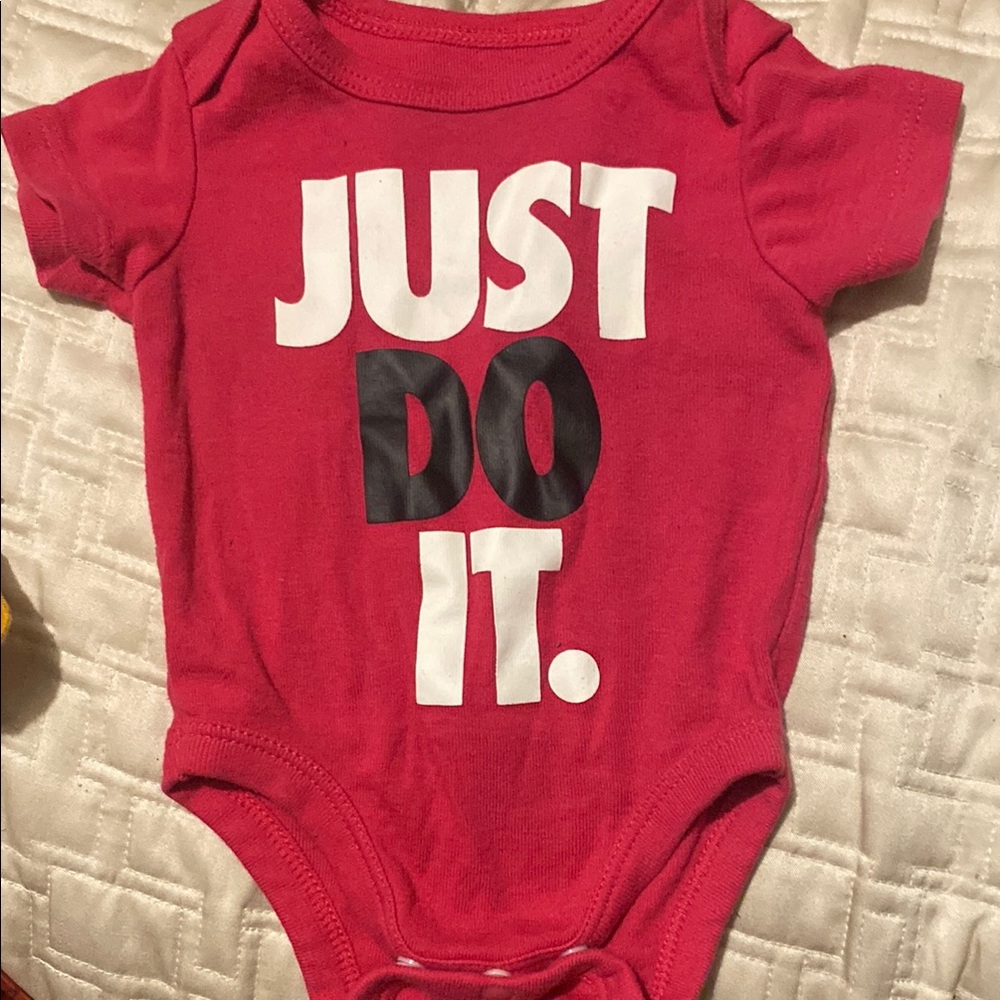 Nike pink 'Just Do It' Kids One Piece